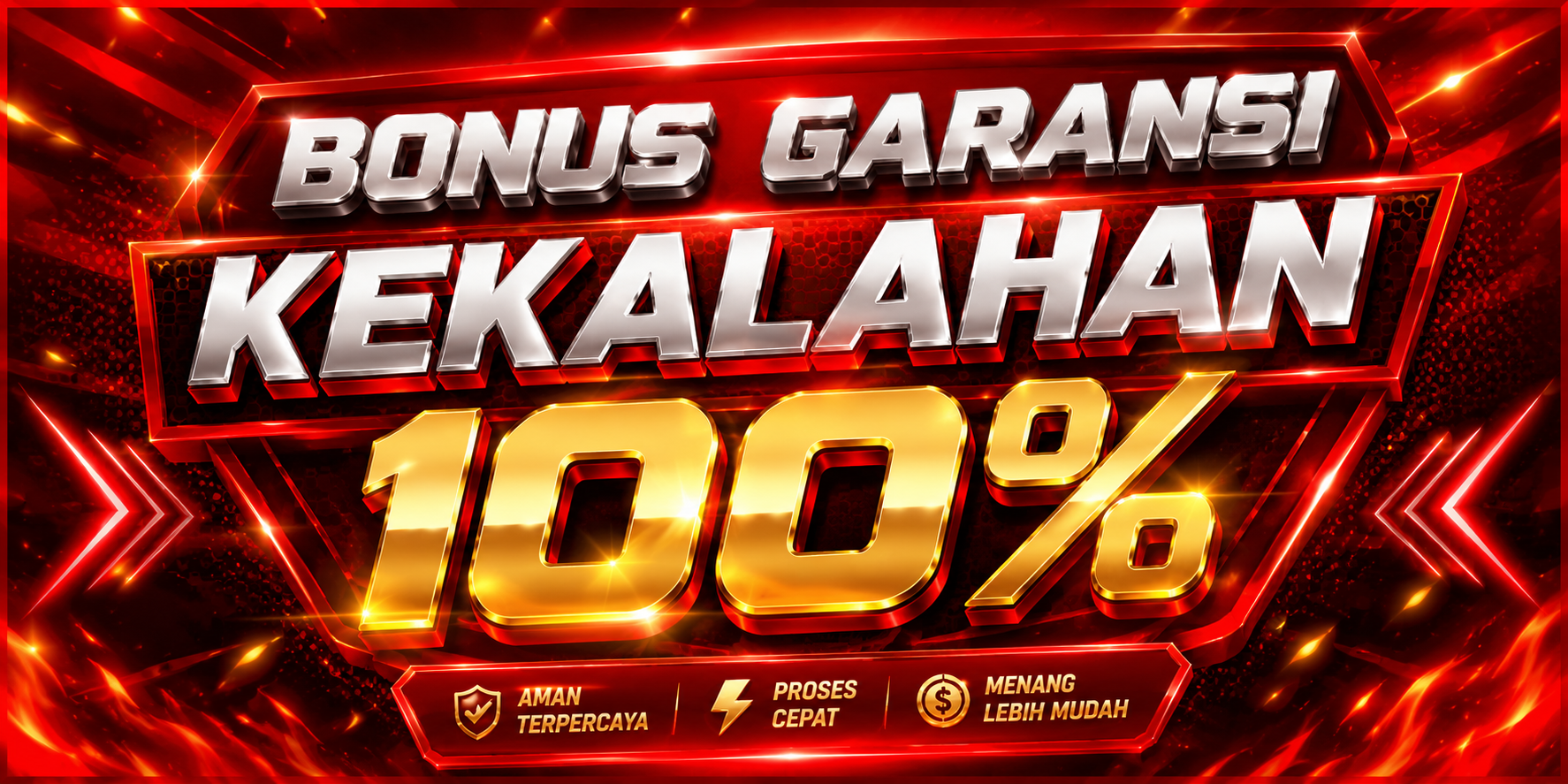 GARANSI KEKALAHAN 100%